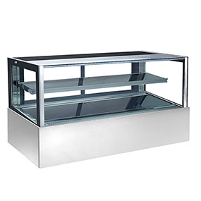 Curved Glass Display Cabinet Big for Dessert Cake Bakery Bread